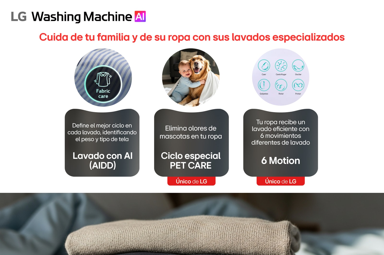 Cuidado de tu familia y de su ropa con lavados especializados
